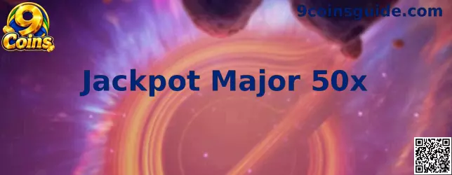 Símbolo Jackpot Major 50x no jogo 9 Coins