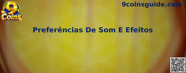 Preferências De Som E Efeitos